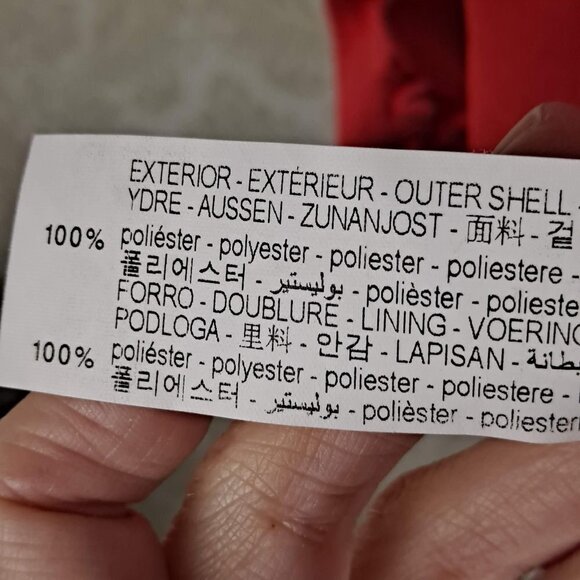 Zara Size Medium Red Satin Wrap Dress V-Neck Long Sleeve Button Details Holiday - Picture 12 of 14